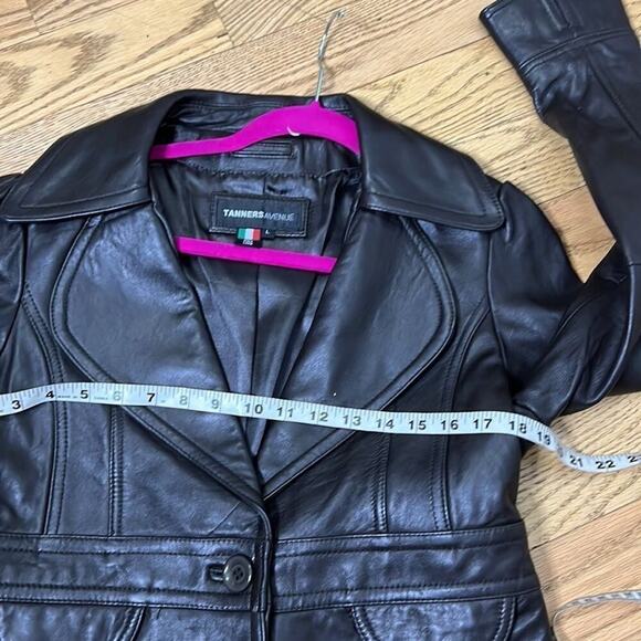 TANNERS AVENUE ITALY LAMB LEATHER JACKET SIZE L - Picture 5 of 6